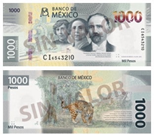 mexican peso bill